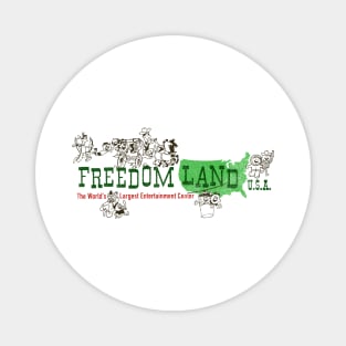 Retro Vintage Freedomland USA Magnet
